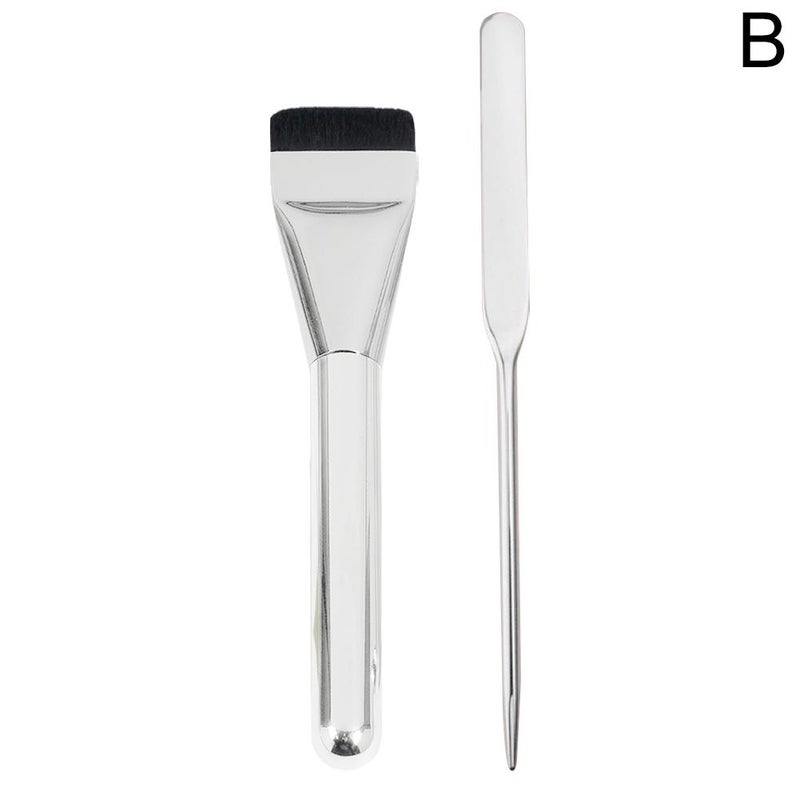 Angle-headed foundation brush that doesn't absorb too much product, widened mask brush for lightweight base makeup, beauty tool, makeup brush